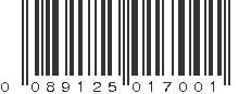 UPC 089125017001