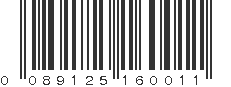 UPC 089125160011