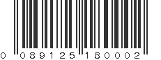 UPC 089125180002