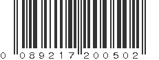 UPC 089217200502