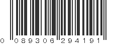UPC 089306294191