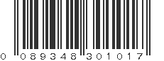 UPC 089348301017