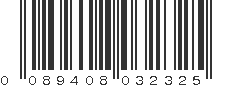 UPC 089408032325