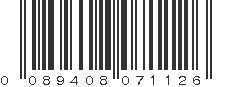 UPC 089408071126