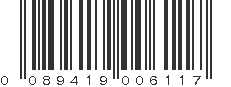 UPC 089419006117