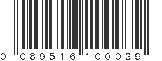 UPC 089516100039