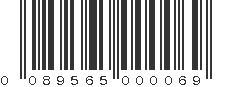 UPC 089565000069