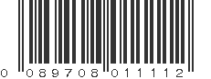 UPC 089708011112