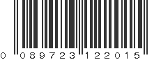 UPC 089723122015