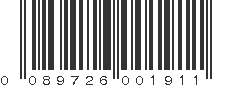 UPC 089726001911