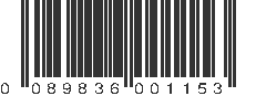 UPC 089836001153