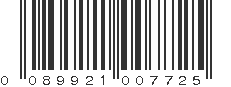 UPC 089921007725