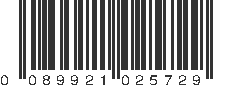 UPC 089921025729