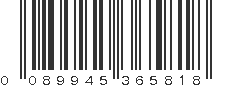 UPC 089945365818