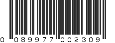 UPC 089977002309