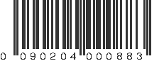 UPC 090204000883