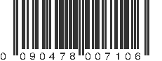 UPC 090478007106