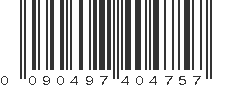 UPC 090497404757