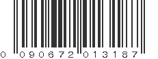 UPC 090672013187