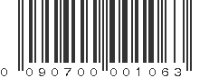 UPC 090700001063