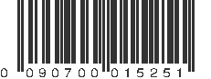 UPC 090700015251