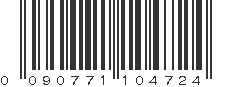 UPC 090771104724