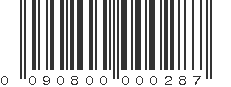 UPC 090800000287