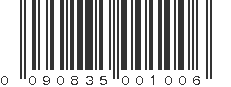 UPC 090835001006