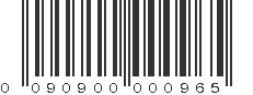 UPC 090900000965