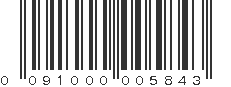 UPC 091000005843