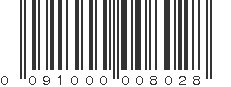 UPC 091000008028