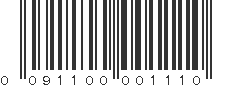 UPC 091100001110