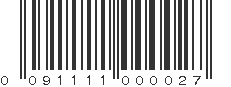 UPC 091111000027