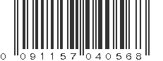 UPC 091157040568