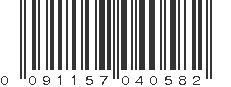 UPC 091157040582