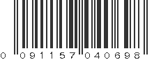 UPC 091157040698