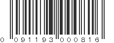 UPC 091193000816