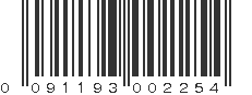 UPC 091193002254