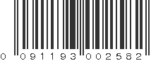 UPC 091193002582