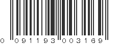 UPC 091193003169