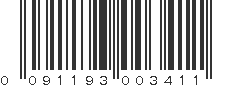 UPC 091193003411