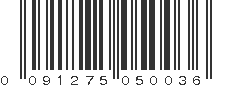 UPC 091275050036