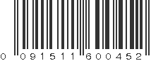 UPC 091511600452