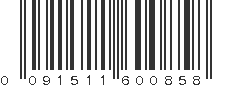 UPC 091511600858