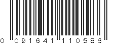 UPC 091641110586