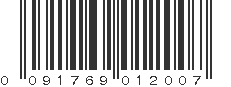 UPC 091769012007