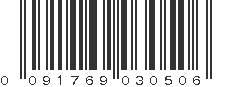 UPC 091769030506