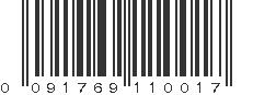 UPC 091769110017