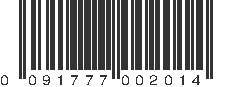 UPC 091777002014