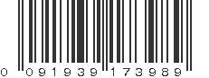 UPC 091939173989